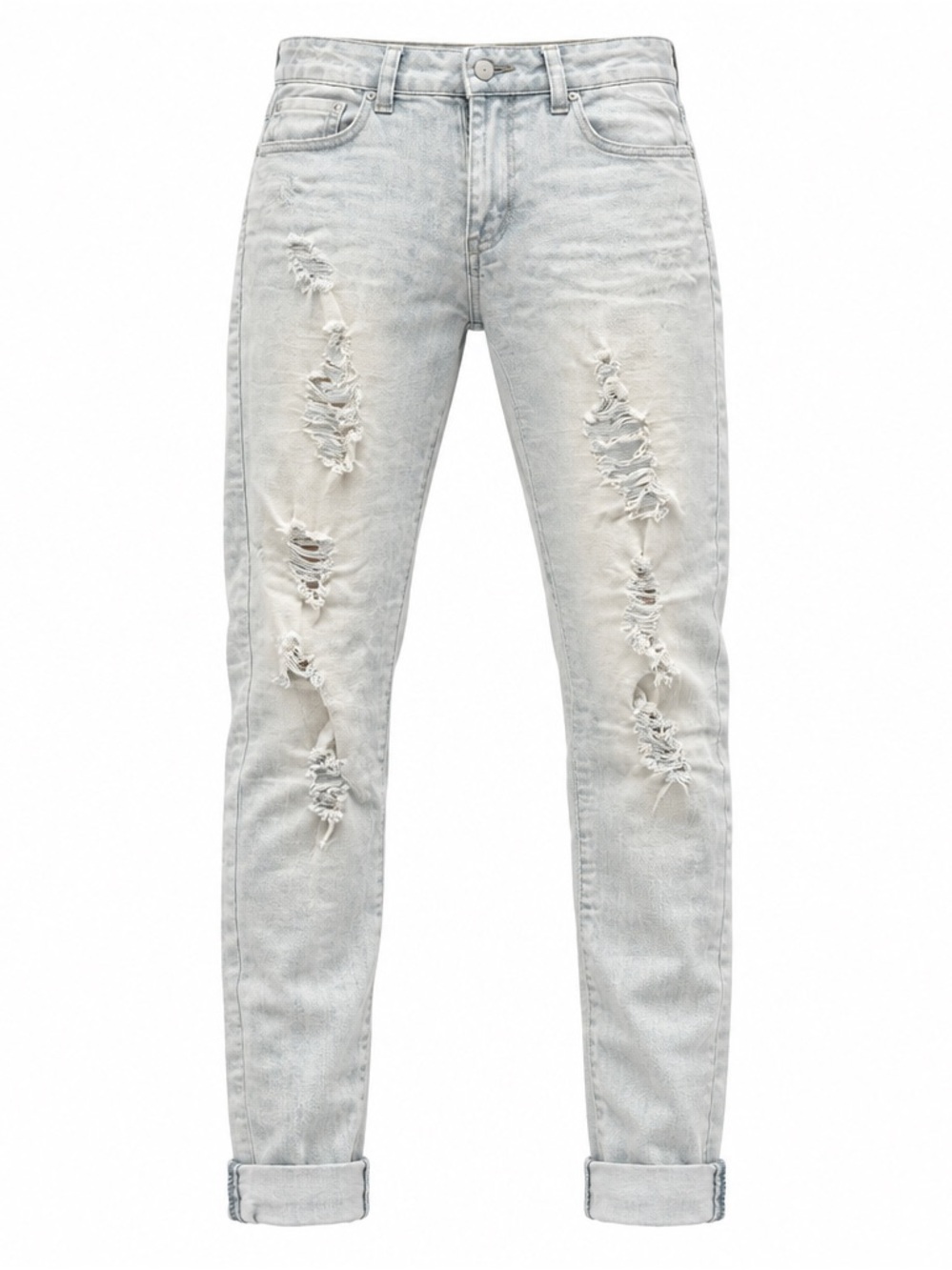 Wax Jean Light Washed Distressed Skinny Jeans
